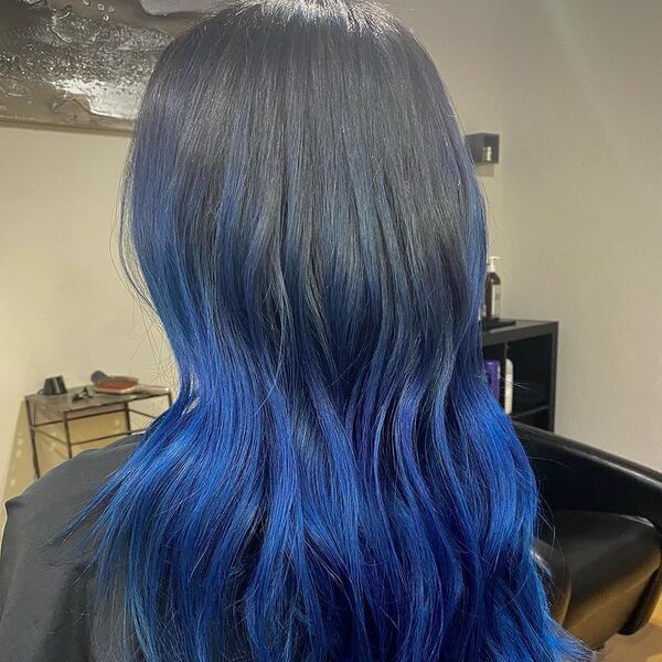 From Royal Blue to Midnight: 50 Black Blue Hair Styles