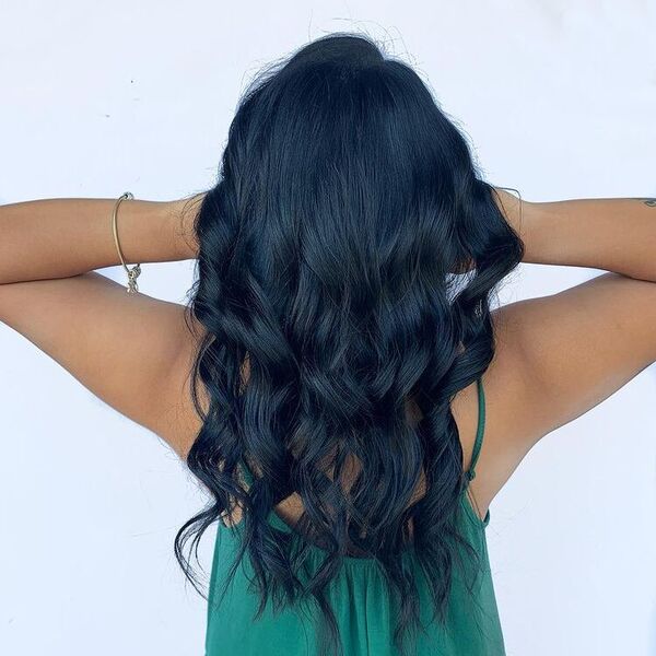 From Royal Blue to Midnight: 50 Black Blue Hair Styles