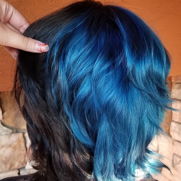 50 Black Blue Hair Color Ideas for 2024