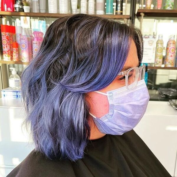From Royal Blue to Midnight: 50 Black Blue Hair Styles