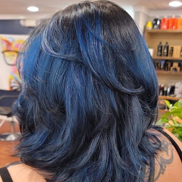 From Royal Blue to Midnight: 50 Black Blue Hair Styles