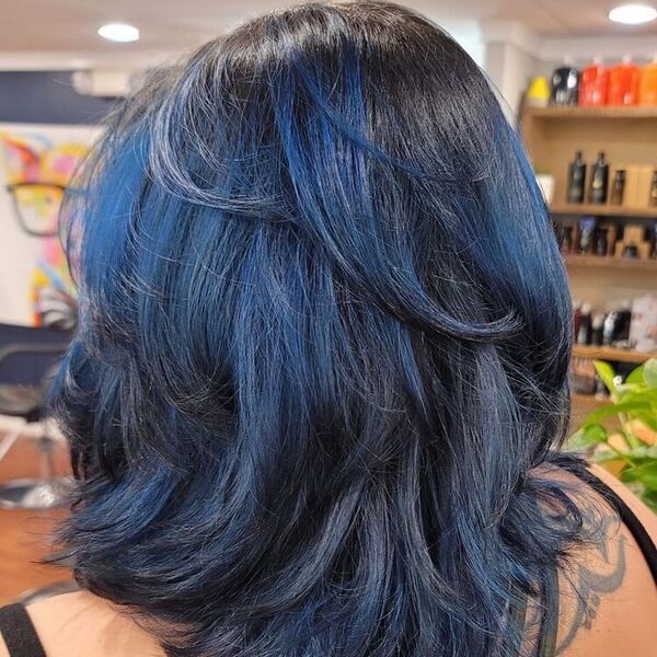 50 Black Blue Hair Color Ideas for 2023