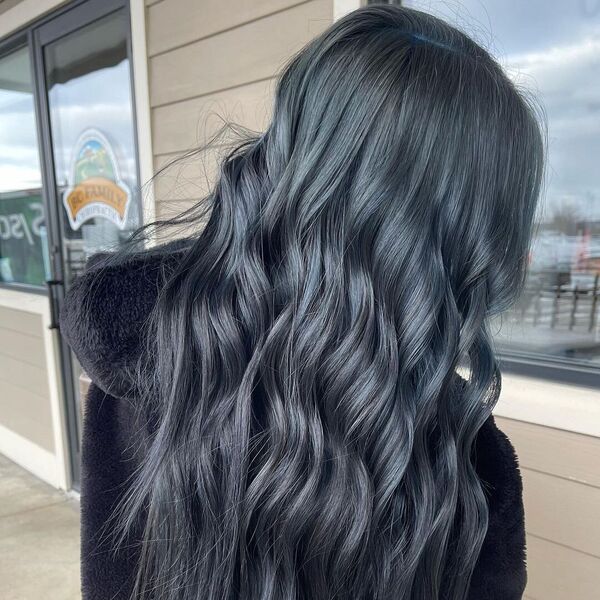 From Royal Blue to Midnight: 50 Black Blue Hair Styles