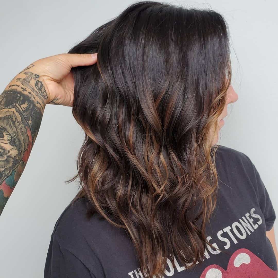 30 Balayage Highlights For Dark Hair