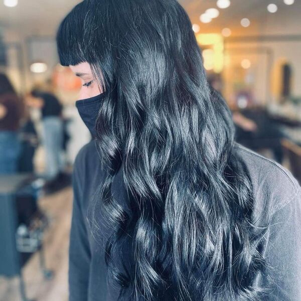 From Royal Blue to Midnight: 50 Black Blue Hair Styles