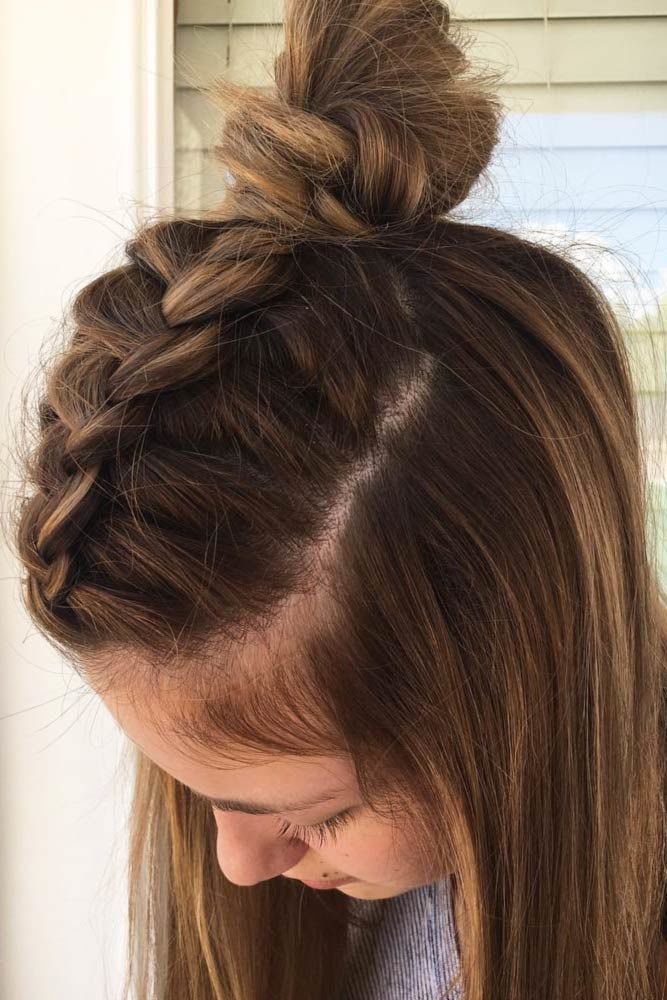 Braided Half-Up Knot