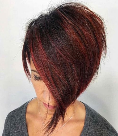 Dark-Red-Hair-with-Highlights