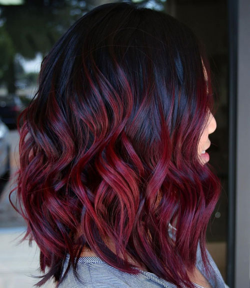Mid-Length-Dark-Red-Hair