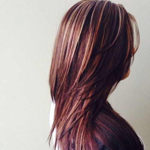 Red-and-Blond-Highlights-on-Dark-Hair