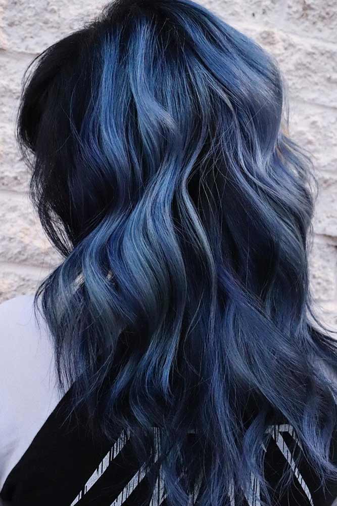 Ash bLue And Black Hair #ashhair #ashhaircolor