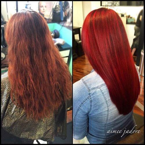 auburn burgundy hair color 