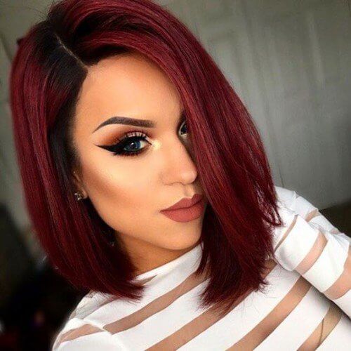 Black and Red Hair Color