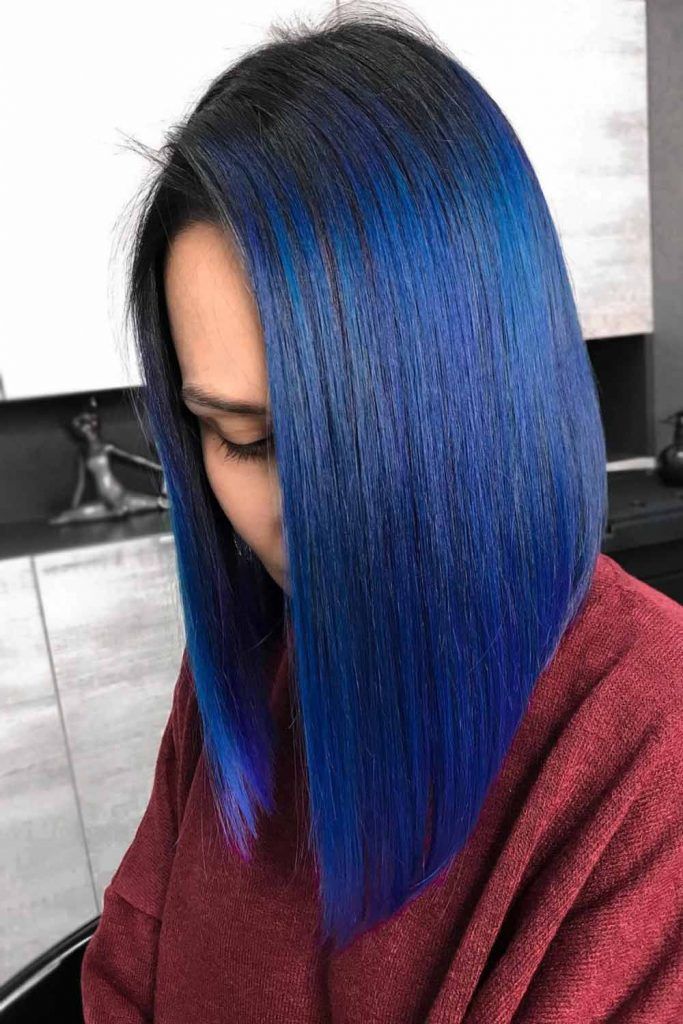 Black Cobalt Hair #blueblackhair #darkblueblackhair