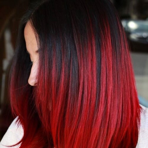 Black Red Hair Color