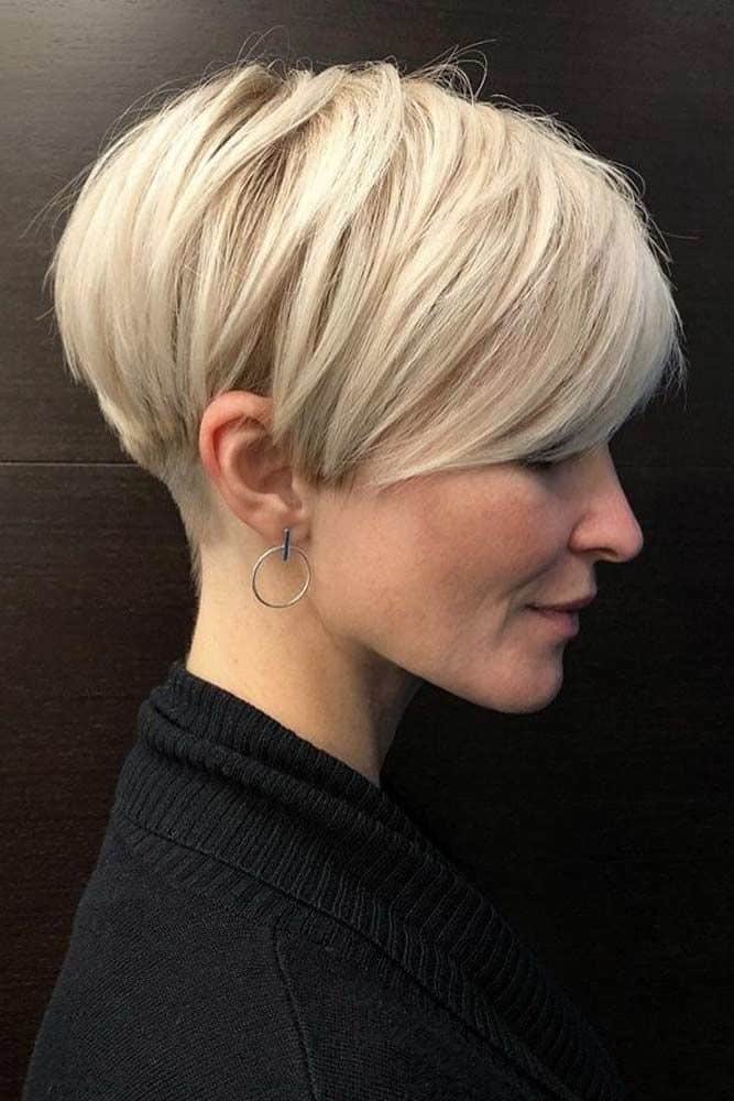 Blonde Layered Pixie Haircut