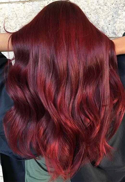 Burgundy Hair Color Shades: Wine/ Maroon/ Burgundy Hair Dye Tips