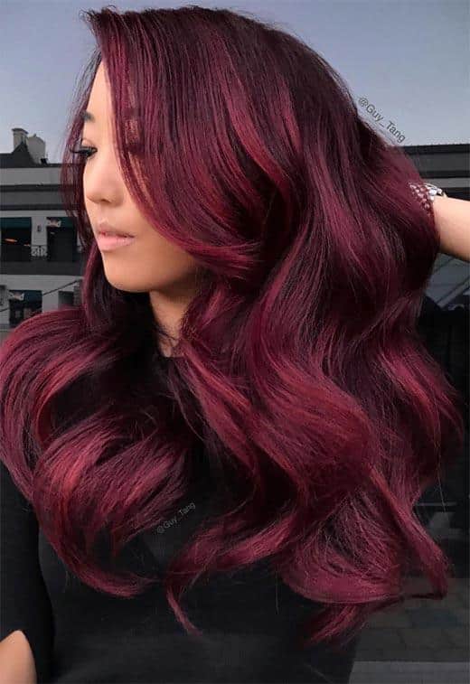 Burgundy Hair Color Shades: Wine/ Maroon/ Burgundy Hair Dye Tips