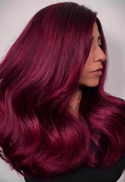 Burgundy Hair Color Shades: Wine/ Maroon/ Burgundy Hair Dye Tips