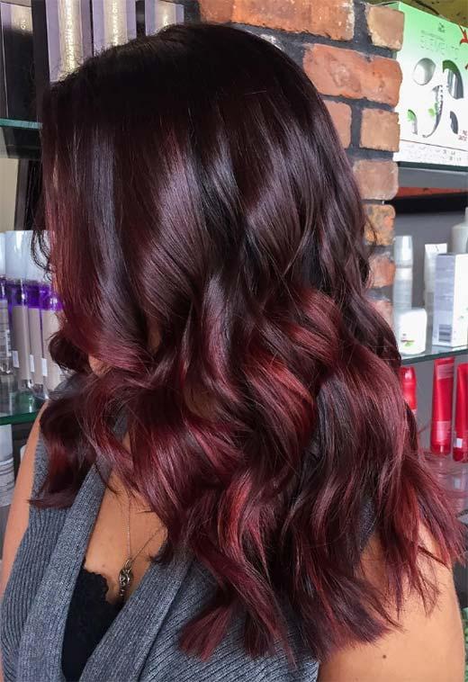 Burgundy Hair Color Shades: Wine/ Maroon/ Burgundy Hair Dye Tips