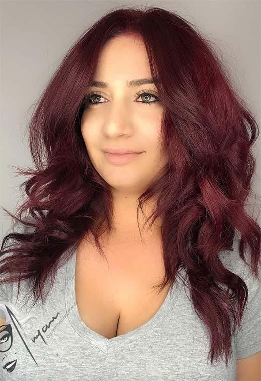 Burgundy Hair Color Shades: Wine/ Maroon/ Burgundy Hair Dye Tips