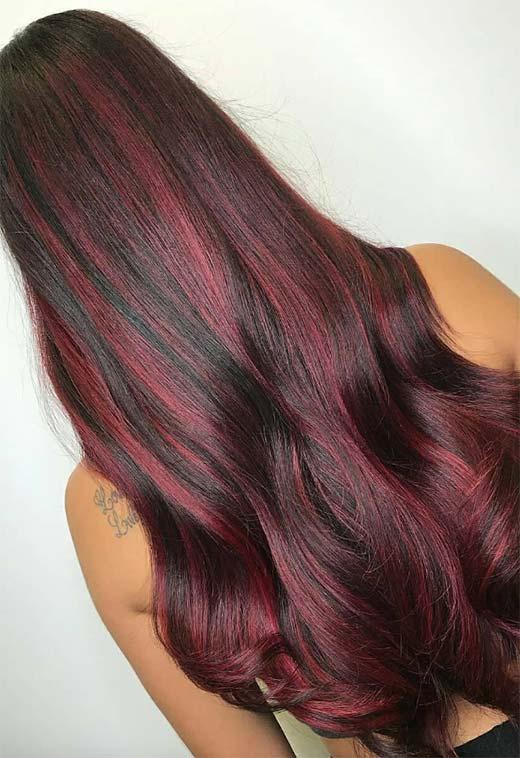 Burgundy Hair Color Shades: Wine/ Maroon/ Burgundy Hair Dye Tips