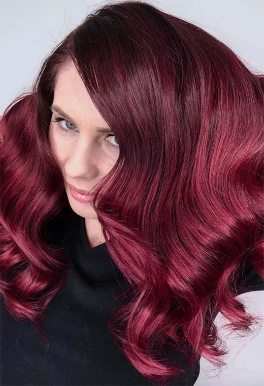 Burgundy Hair Color Shades: Wine/ Maroon/ Burgundy Hair Dye Tips