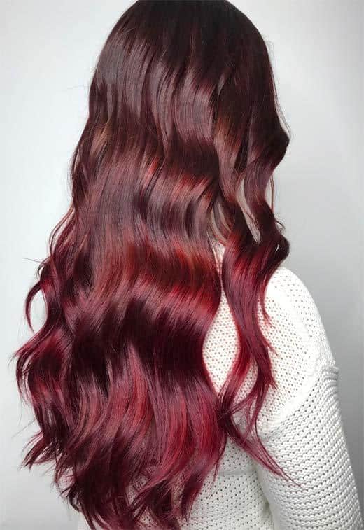 Burgundy Hair Color Shades: Wine/ Maroon/ Burgundy Hair Dye Tips