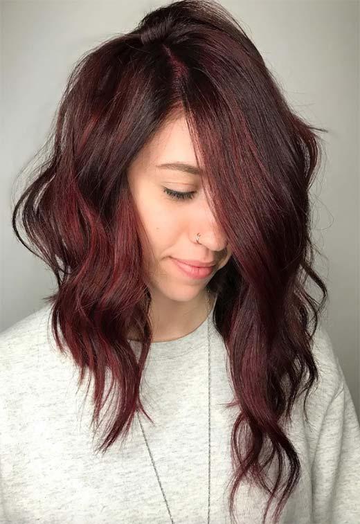 Burgundy Hair Color Shades: Wine/ Maroon/ Burgundy Hair Dye Tips