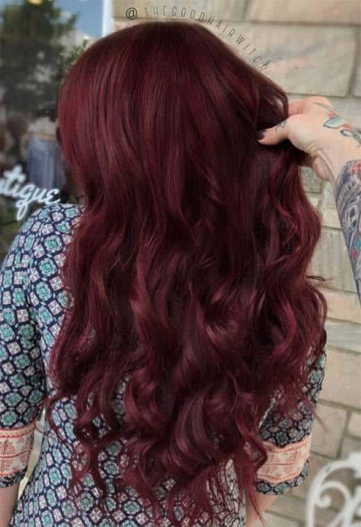 Burgundy Hair Color Shades: Wine/ Maroon/ Burgundy Hair Dye Tips