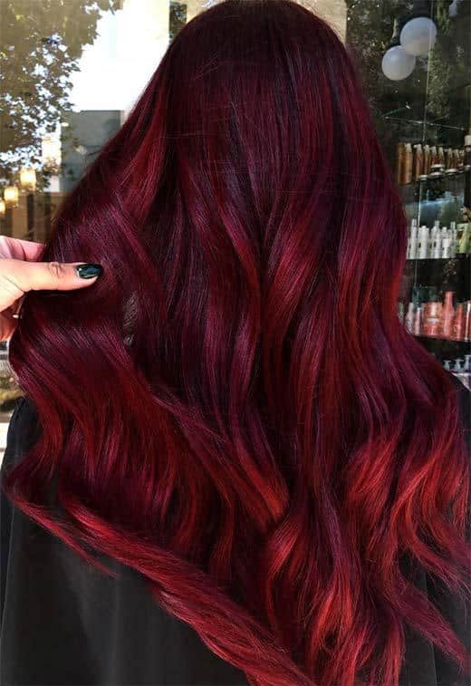 Burgundy Hair Color Shades: Wine/ Maroon/ Burgundy Hair Dye Tips