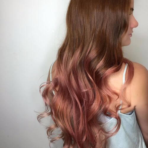 burgundy ombre 