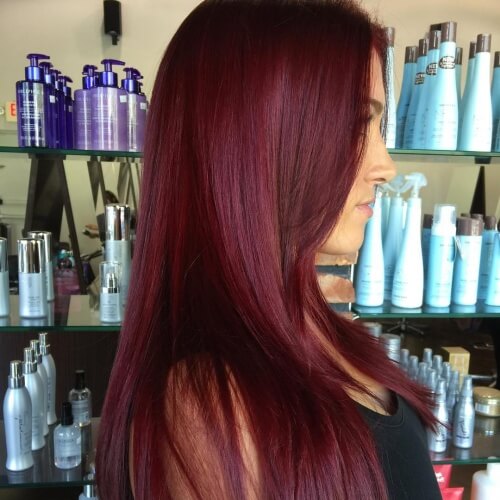 Burgundy Red Hair Color