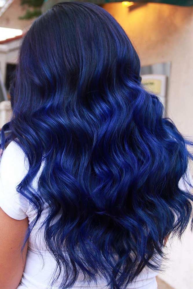 Can You Add Blue To Black Hair? #bluehair #hairbalayage