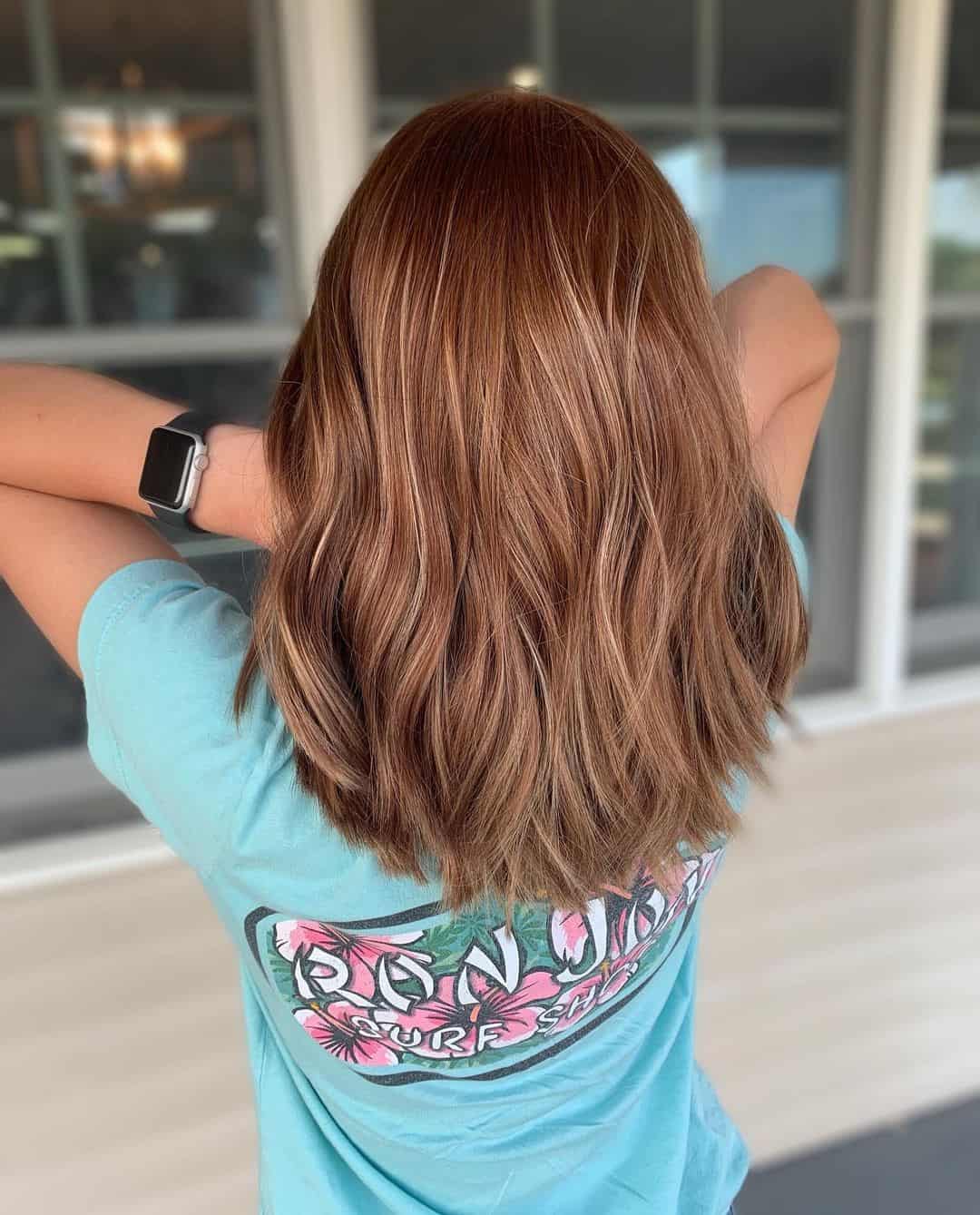 Copper And Brown Highlights On Brown Hair