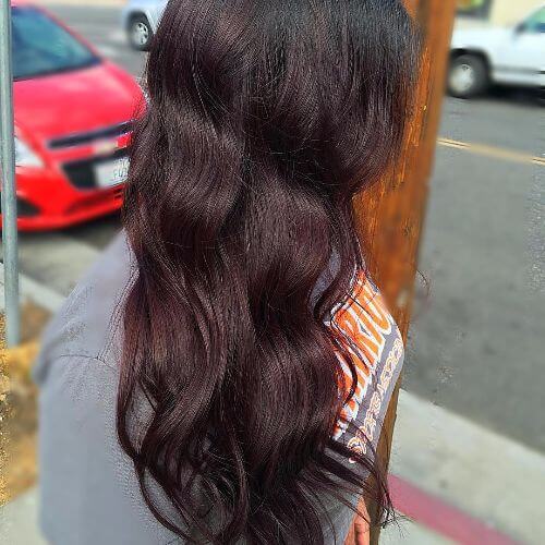dark burgundy hair color