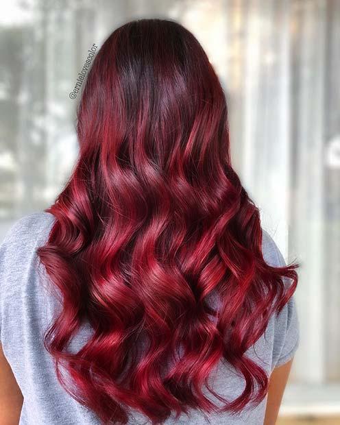 Dark Merlot Curls