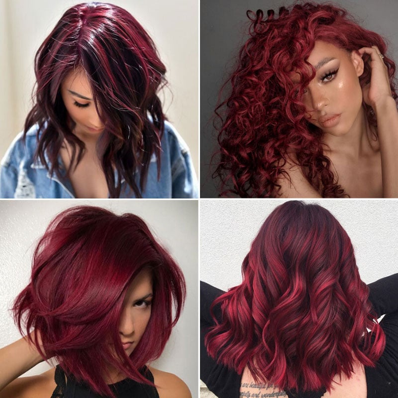 Dark Red Hair Color Ideas