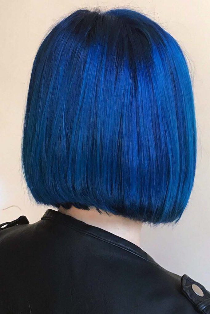 Denim Blue On Black Hair #blueblackhair #darkblueblackhair