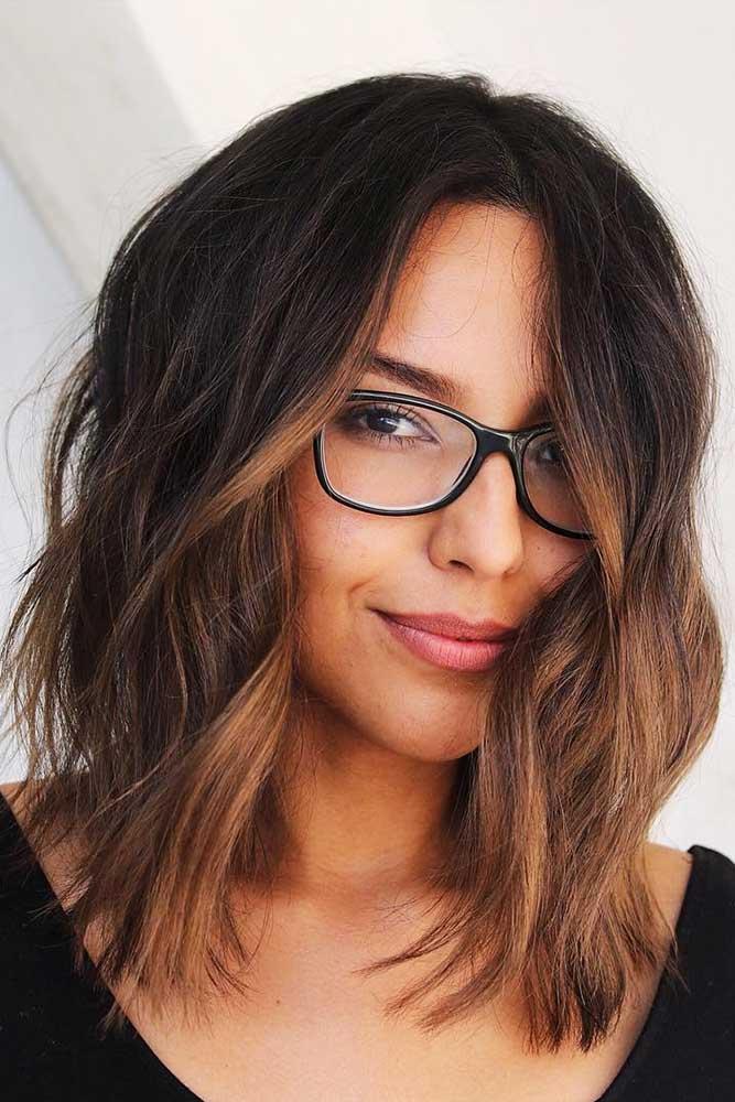 Hairstyles For Shoulder Length Wavy Hair Brown #mediumhair #wavyhair