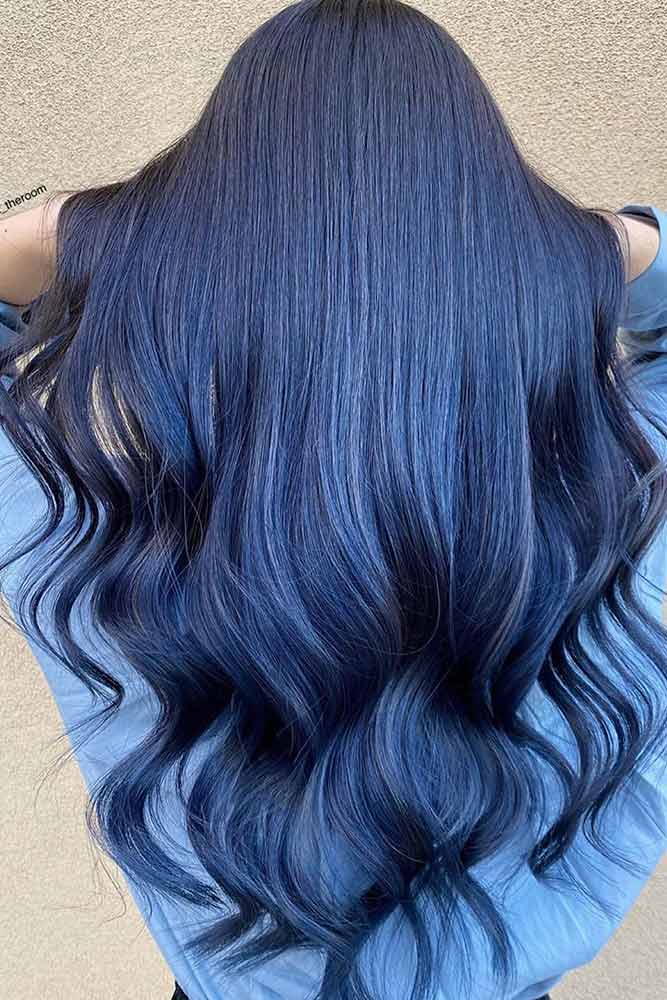 How To Get Blue Black Hair #longhairstyles #blackhair