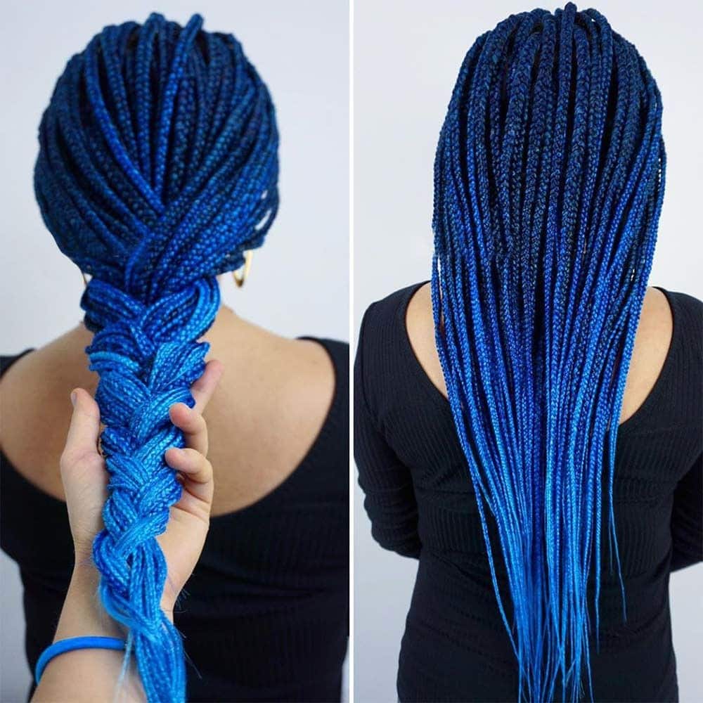 Indigo Blue Ombre #blueblackhair #darkblueblackhair