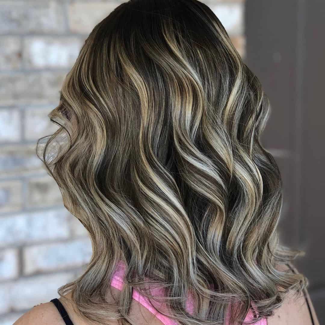 Light Blonde Highlights On Black Hair Short Hair 