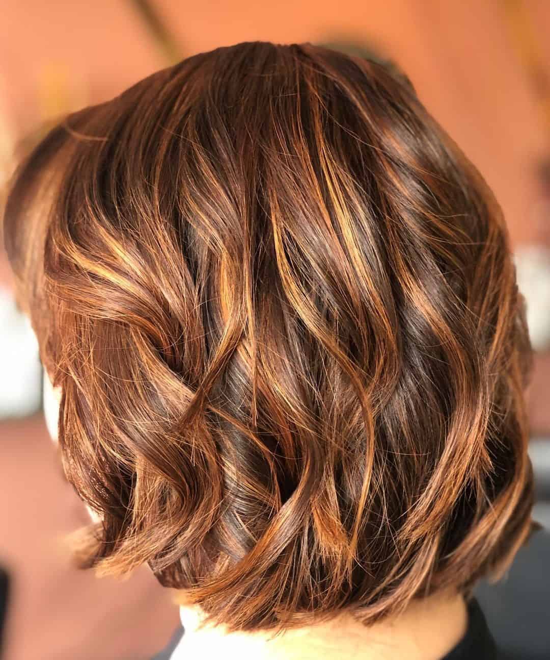 Light Brown Copper Highlights On Brown Hair