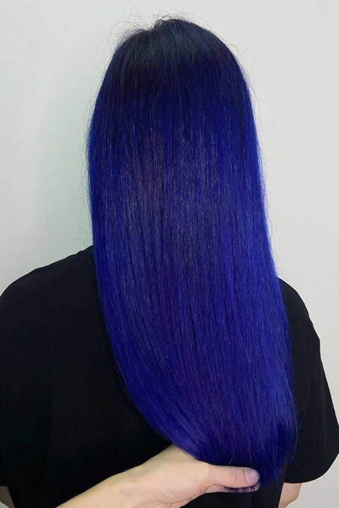 Long Blue Black Hair