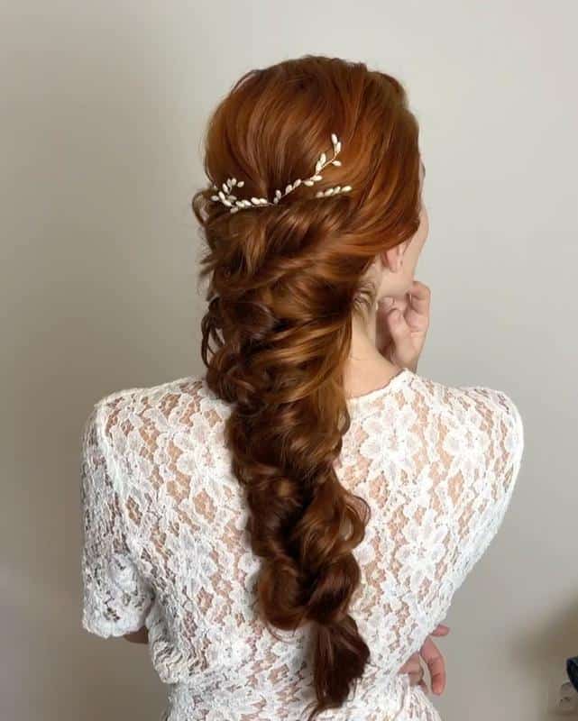 Long Mahogany Braided Hairstyle