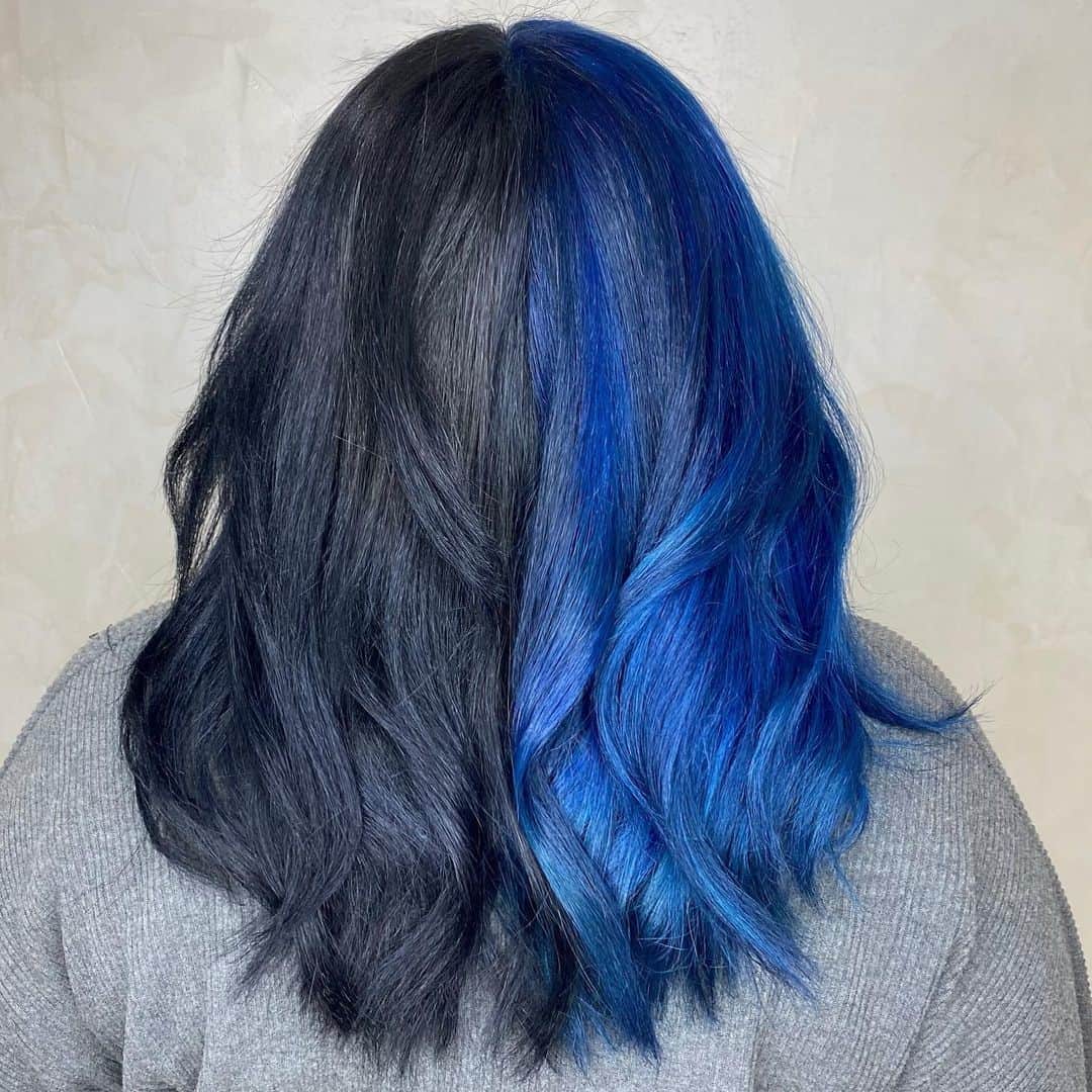 Mixing Black And Blue Hair Dye