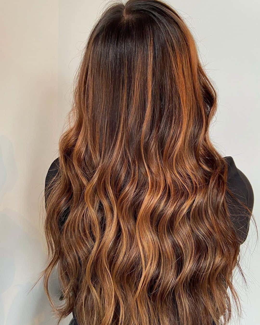 Ombre Copper Highlights On Brown Hair