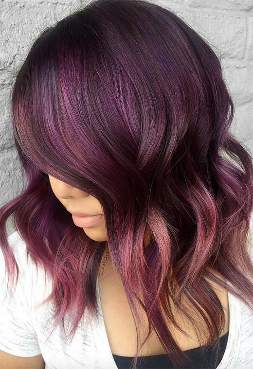 Plum Hair Color Shades: Plum Hair Dye Tips