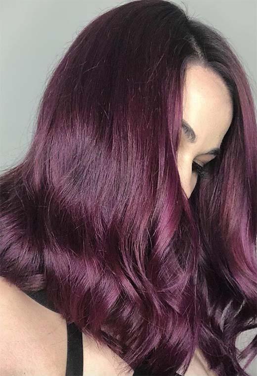 Plum Hair Color Shades: Plum Hair Dye Tips