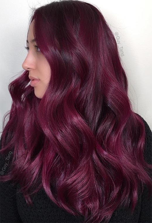 Plum Hair Color Shades: Plum Hair Dye Tips